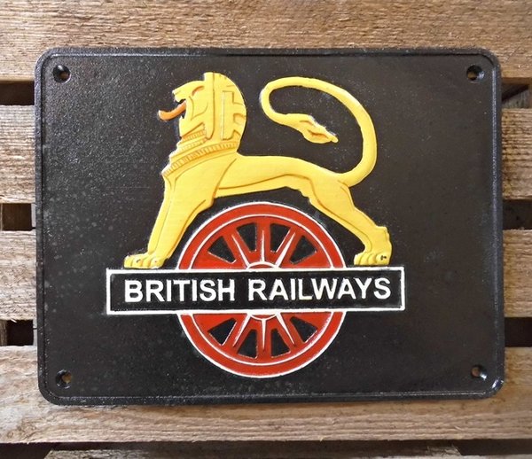 Gusseisen Schild BRITISH RAILWAYS WO-1054