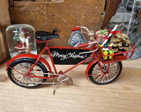 Weihnachtsdeko Fahrrad " Merry Christmas "     WO-1489