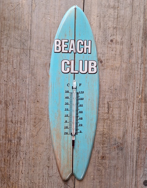 Thermometer Surfbrett " Beach Club "   WO-1699